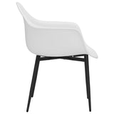 vidaXL Étages de chambre 6 st PP blanc