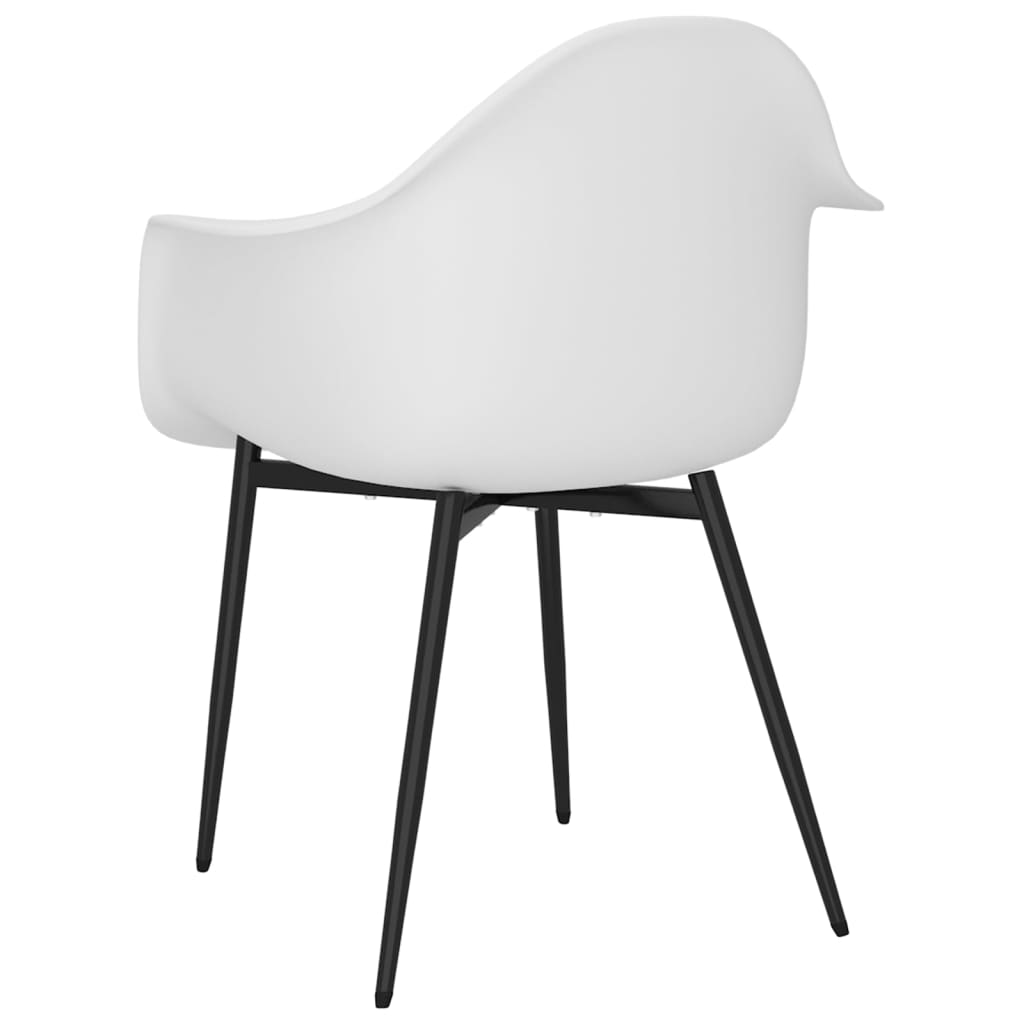 vidaXL Étages de chambre 6 st PP blanc