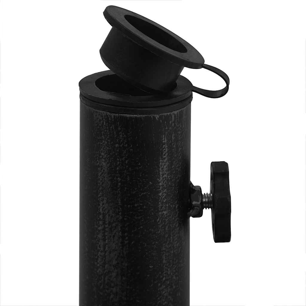 vidaXL Parasolvoet 48x48x33 cm gietijzer zwart