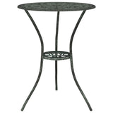 vidaXL 3-Piece Cast Aluminum Bistro Set Green