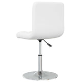 vidaXL Eetkamerstoelen 6 st kunstleer wit
