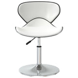 vidaXL Eetkamerstoelen 4 st kunstleer wit