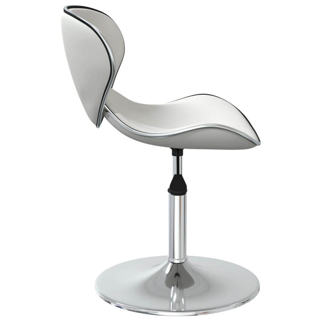 vidaXL Eetkamerstoelen 4 st kunstleer wit