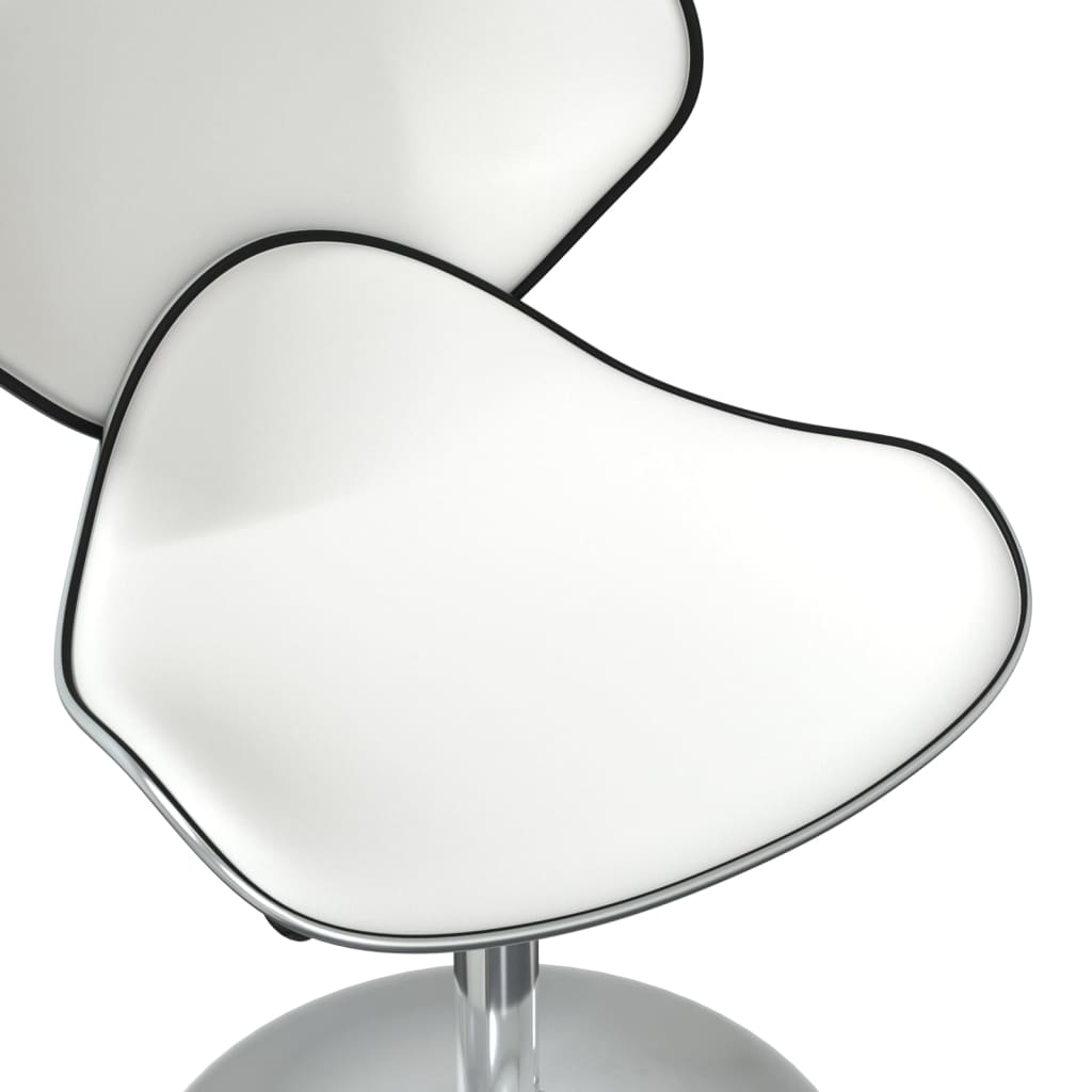 vidaXL Eetkamerstoelen 4 st kunstleer wit