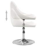 vidaXL Eetkamerstoelen 4 st kunstleer wit