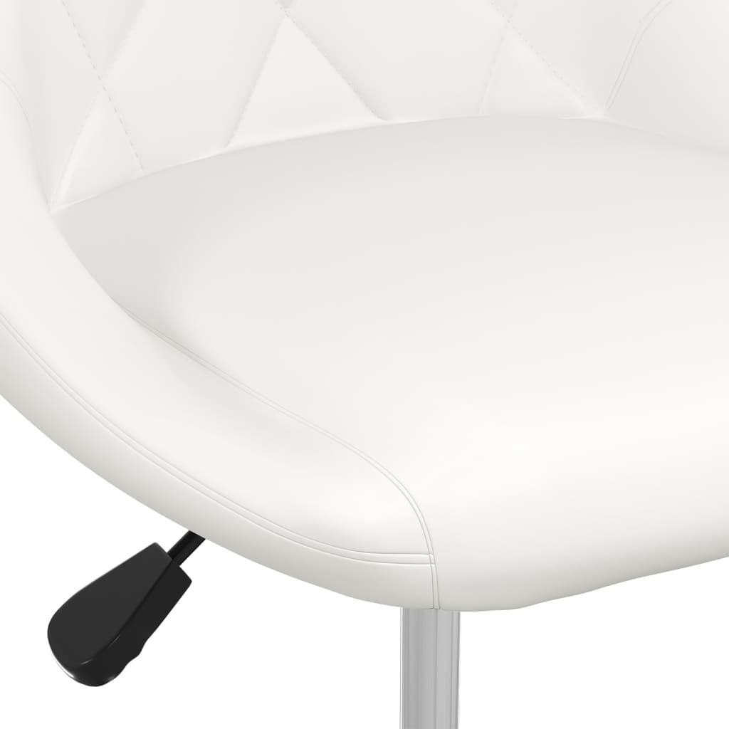 vidaXL Eetkamerstoelen 4 st kunstleer wit