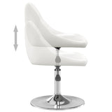 vidaXL Barkruk kunstleer wit