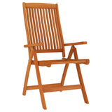 vidaXL Garden Chairs 4 pcs Foldable Solid Eucalyptus Wood