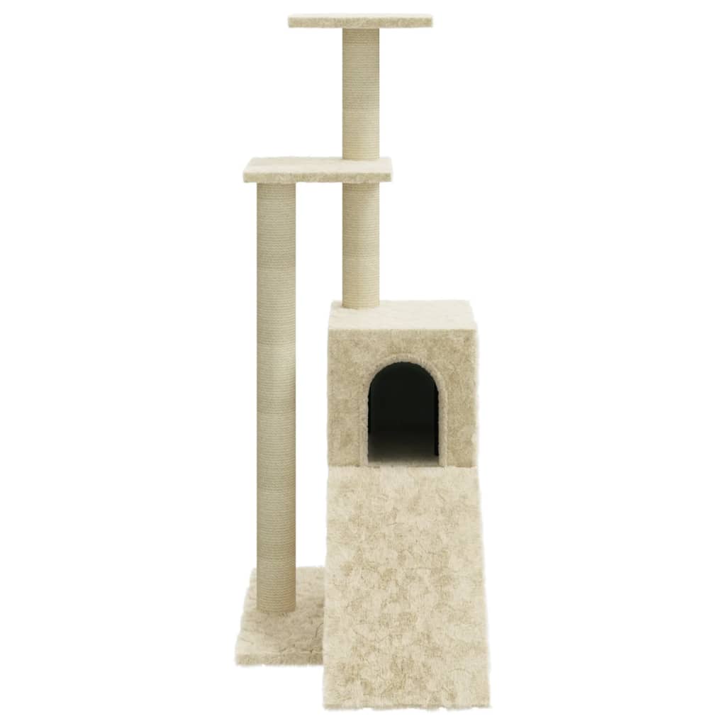 vidaXL Meuble de jardin avec palettes en sisal 92 cm crème jaune