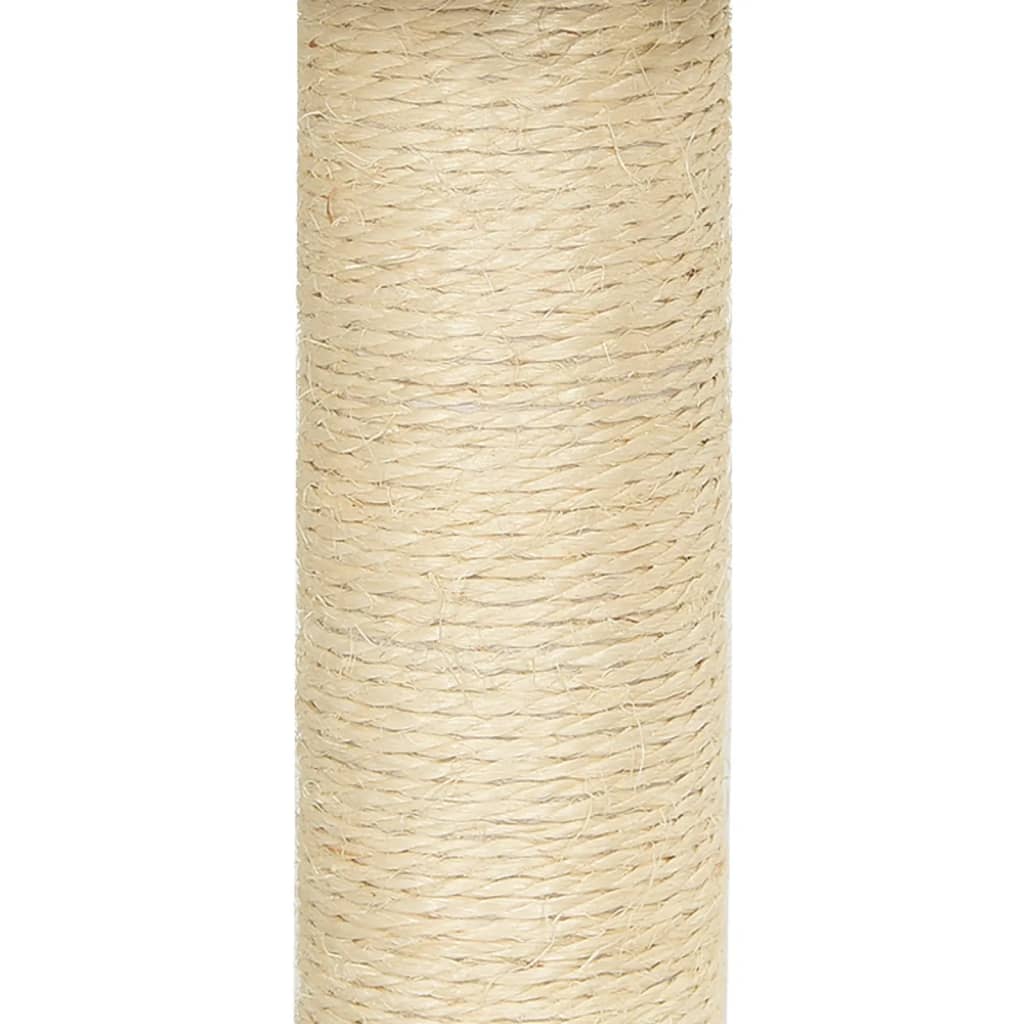 vidaXL Meuble de jardin avec palettes en sisal 92 cm crème jaune