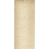 vidaXL Meuble de jardin avec palettes en sisal 92 cm crème jaune
