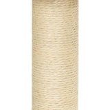vidaXL Cat Tree with Sisal Scratching Posts 155 cm Cream