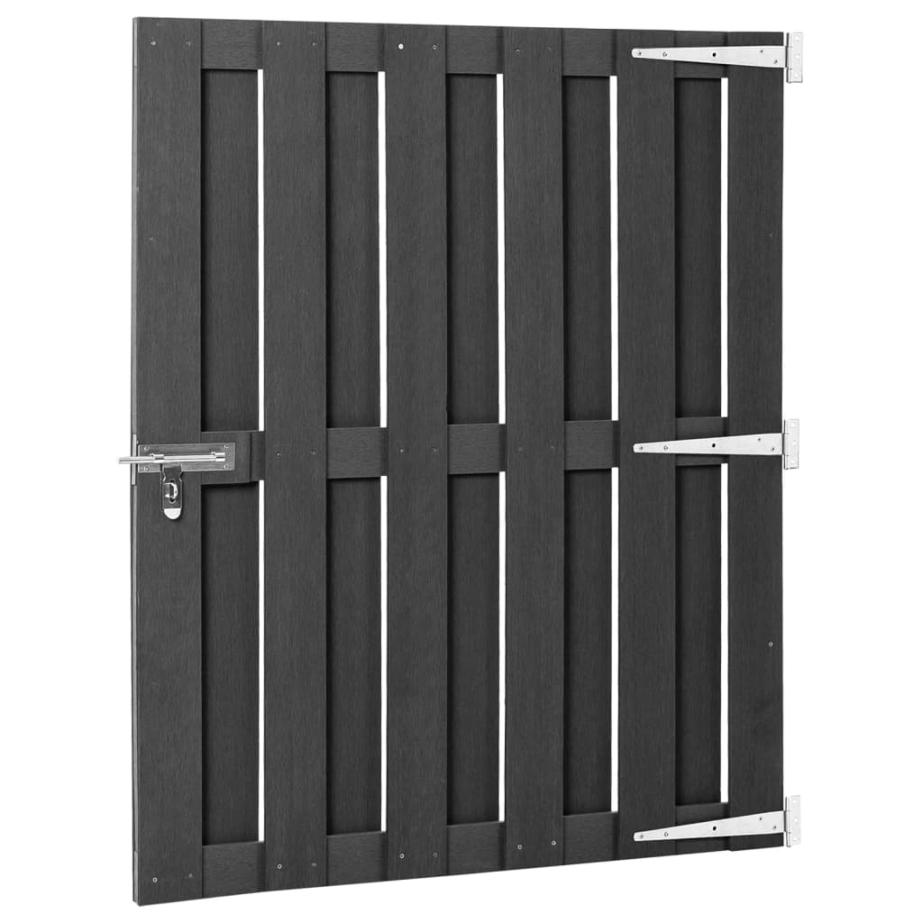 vidaXL Gate 100x112 cm WPC grey