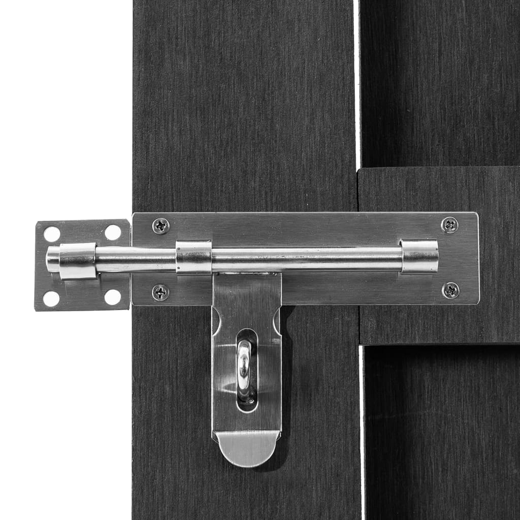vidaXL Gate 100x112 cm WPC grey