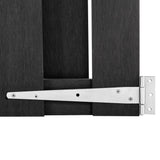 vidaXL Gate 100x112 cm WPC grey