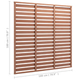 vidaXL Fence Panel 180x180 cm HKC brown