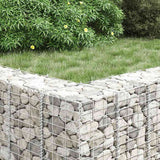 vidaXL Gabion plantenbakken 3 st verhoogd 30x30x50 cm ijzer