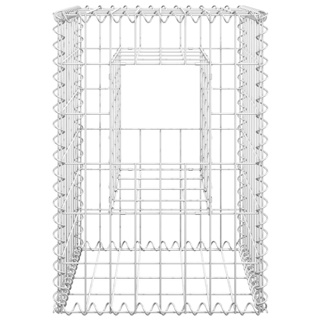 vidaXL Gabion poles 2 pcs 40x40x60 cm iron