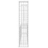 vidaXL Schanskorf U-vormig met 2 palen 140x20x100 cm ijzer