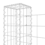 vidaXL Schanskorf U-vormig met 2 palen 140x20x100 cm ijzer