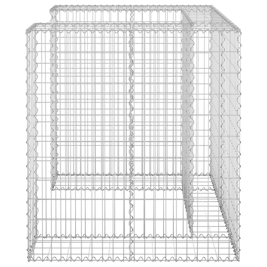 vidaXL Schanskorf voor container 110x100x110 cm gegalvaniseerd staal