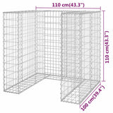 vidaXL Schanskorf voor container 110x100x110 cm gegalvaniseerd staal