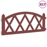 vidaXL Gazonranden 17 st 10 m polypropeen rood