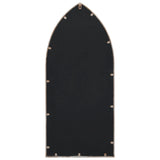 vidaXL Garden Mirror 100x45 cm Iron Sand-colored