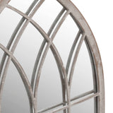 vidaXL Garden Mirror 100x45 cm Iron Sand-colored