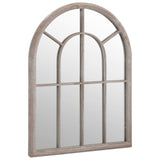 vidaXL Garden Mirror 60x45 cm Iron Sand-colored