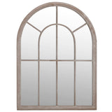 vidaXL Garden Mirror 60x45 cm Iron Sand-colored