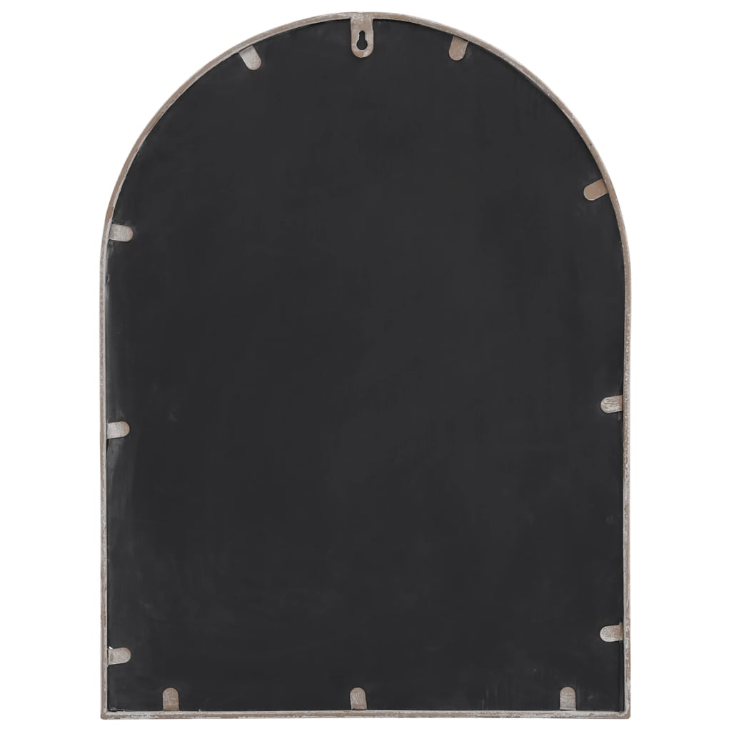 vidaXL Garden Mirror 60x45 cm Iron Sand-colored