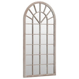 vidaXL Garden Mirror 90x45 cm Iron Sand-Colored