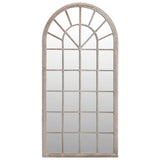 vidaXL Garden Mirror 90x45 cm Iron Sand-Colored