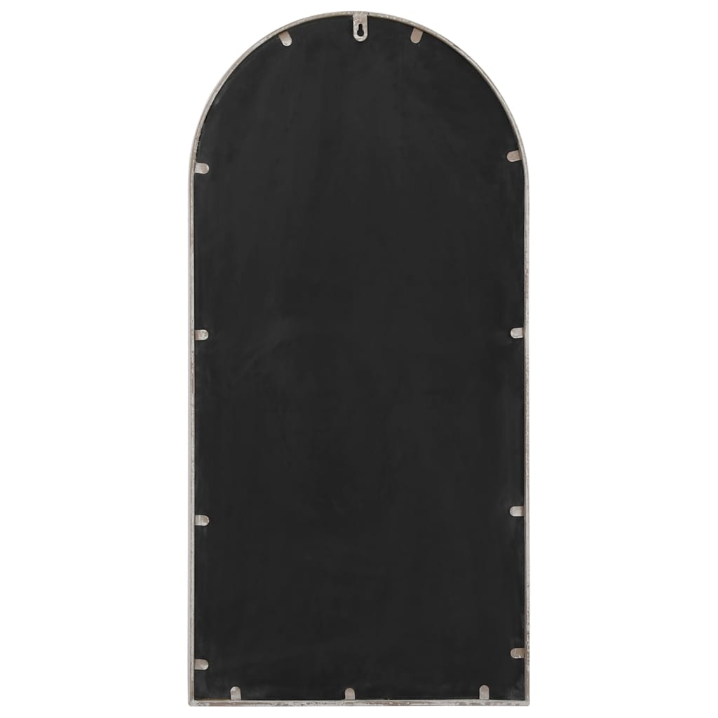 vidaXL Garden Mirror 90x45 cm Iron Sand-Colored