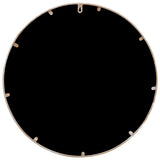 vidaXL Tuinspiegel rond 40x3 cm ijzer zandkleurig
