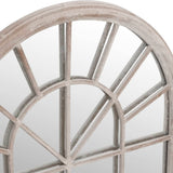 vidaXL Mirror 90x45 cm iron sand-coloured