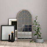 vidaXL Mirror 90x45 cm iron sand-coloured
