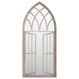 vidaXL Spiegel 100x45 cm ijzer zandkleurig