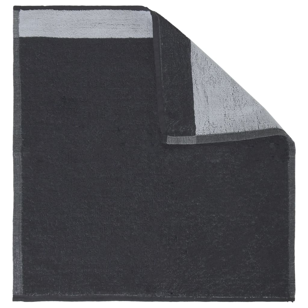 vidaXL 12-Piece Kitchen Towel Set Cotton Black