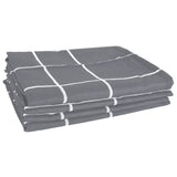 vidaXL 12-Piece Kitchen Towel Set Cotton Black