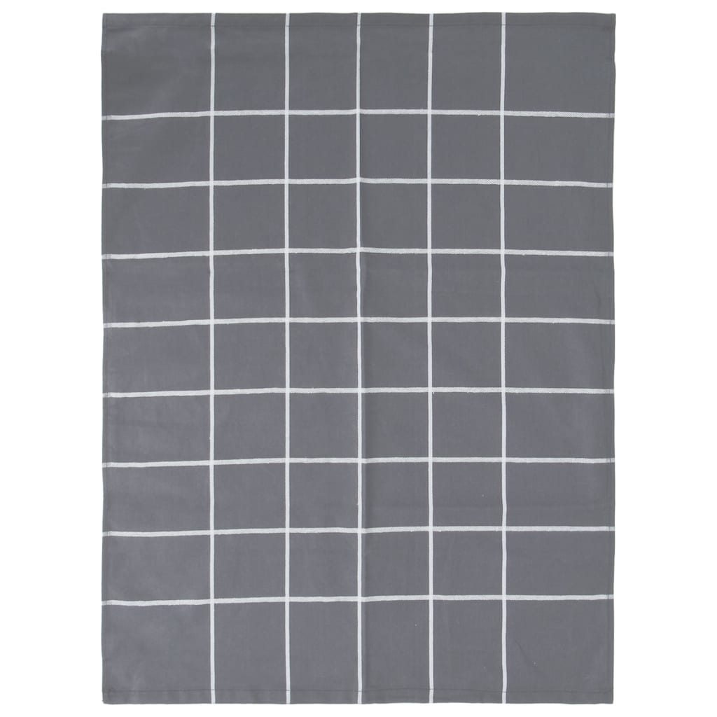 vidaXL 12-Piece Kitchen Towel Set Cotton Black