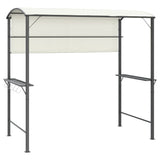 vidaXL Prieel met dak 220x110x200 cm crèmekleurig