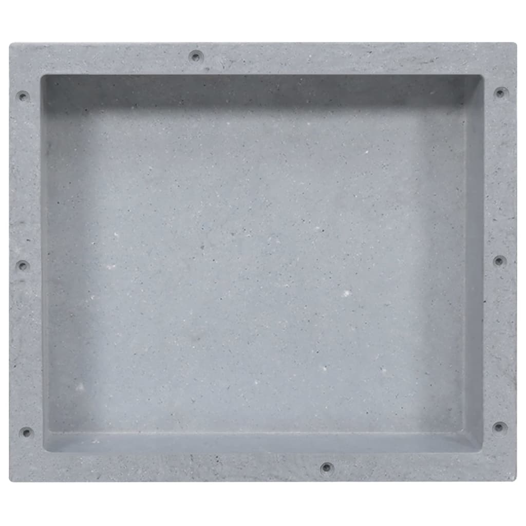 vidaXL Shower Niche 41x36x10 cm Matte Grey