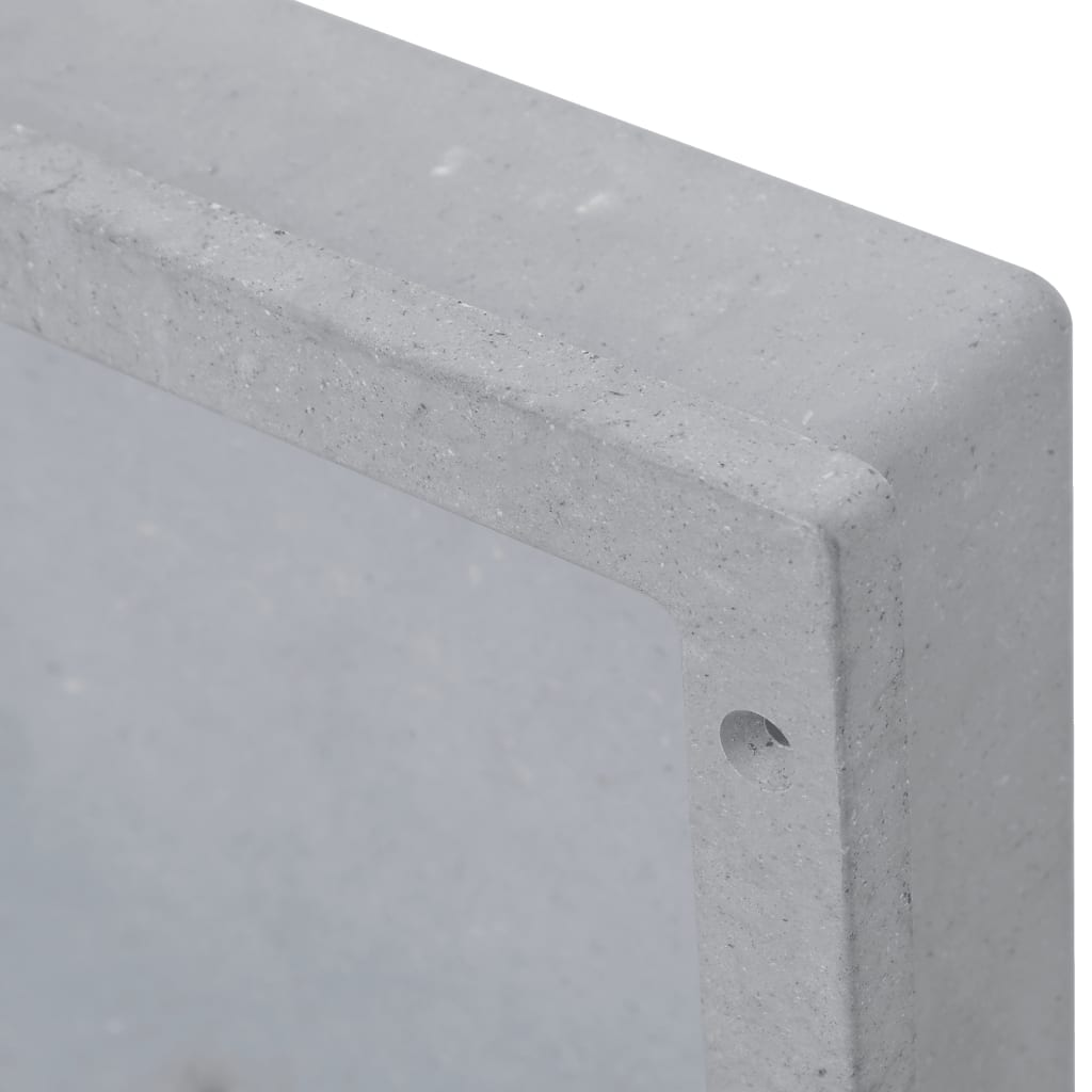 vidaXL Shower Niche 41x36x10 cm Matte Grey