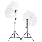 vidaXL Photo Studio Kit with Lighting Set and Backdrop