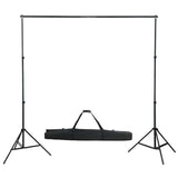 vidaXL Photo Studio Kit with Lighting Set and Backdrop