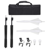 vidaXL Photo Studio Kit with Lighting Set and Backdrop