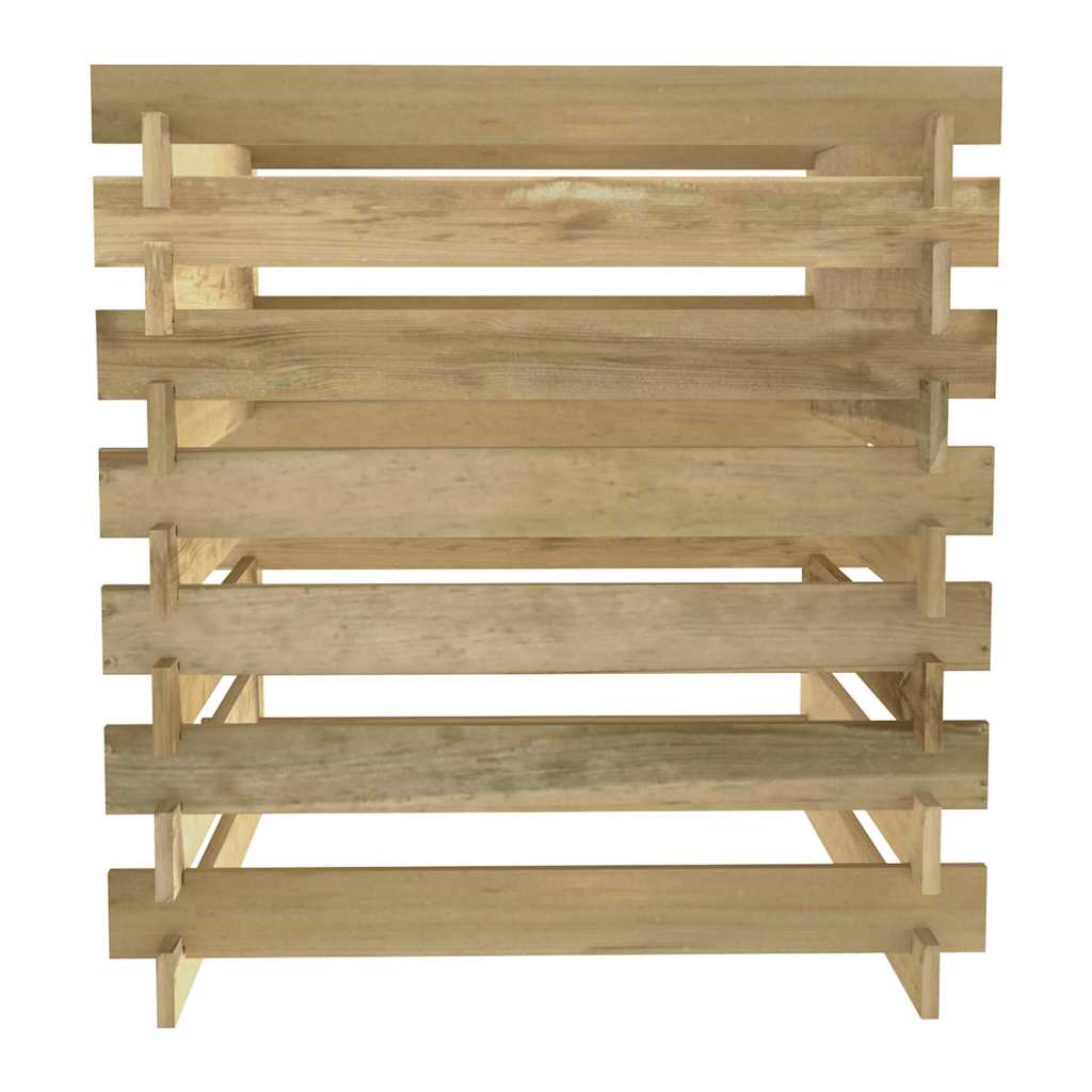 vidaXL Tuincompostbak gelat 90x90x90 cm geïmpregneerd grenenhout
