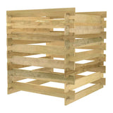 vidaXL Tuincompostbak gelat 90x90x90 cm geïmpregneerd grenenhout